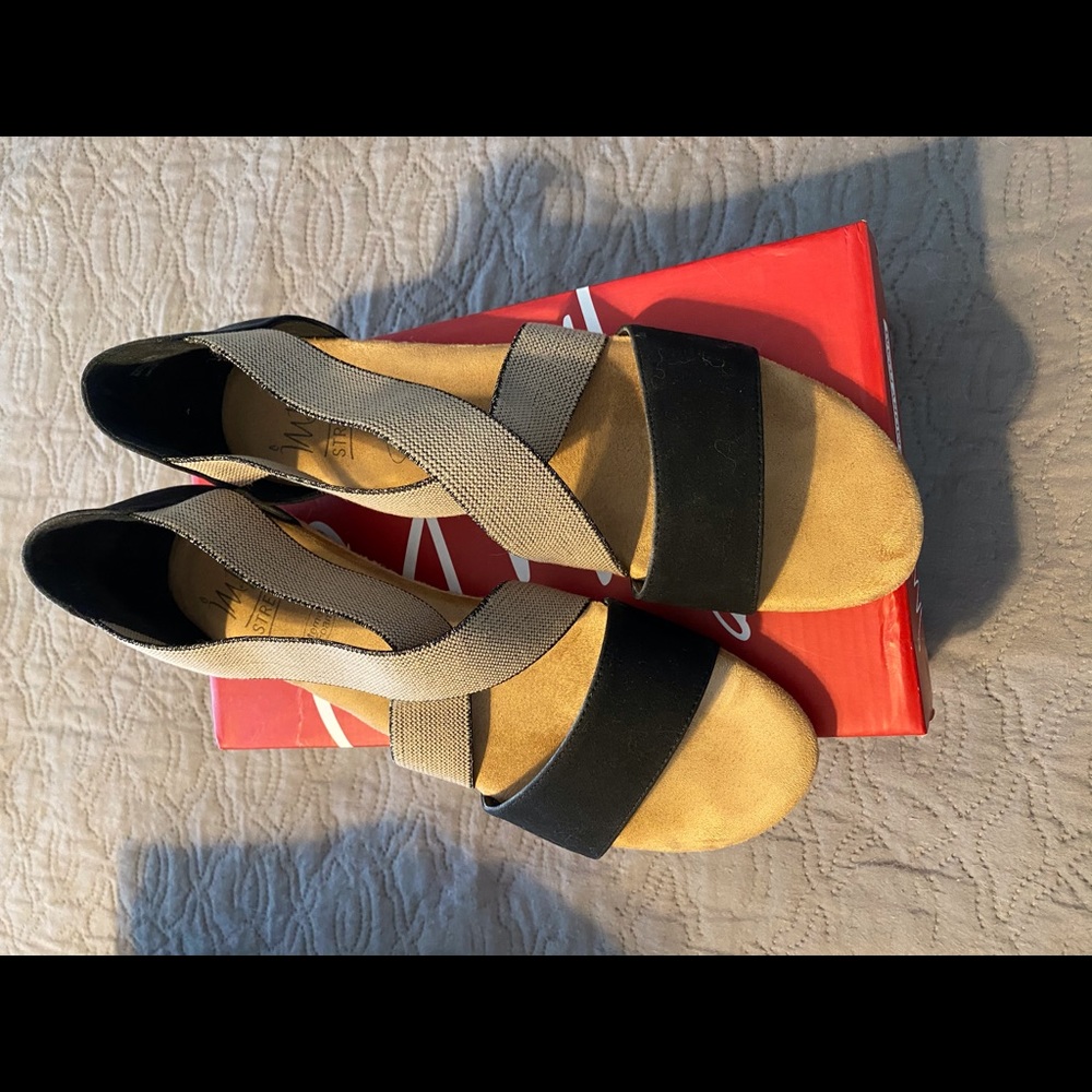 Impo Black/oatmeal Roley Sandal